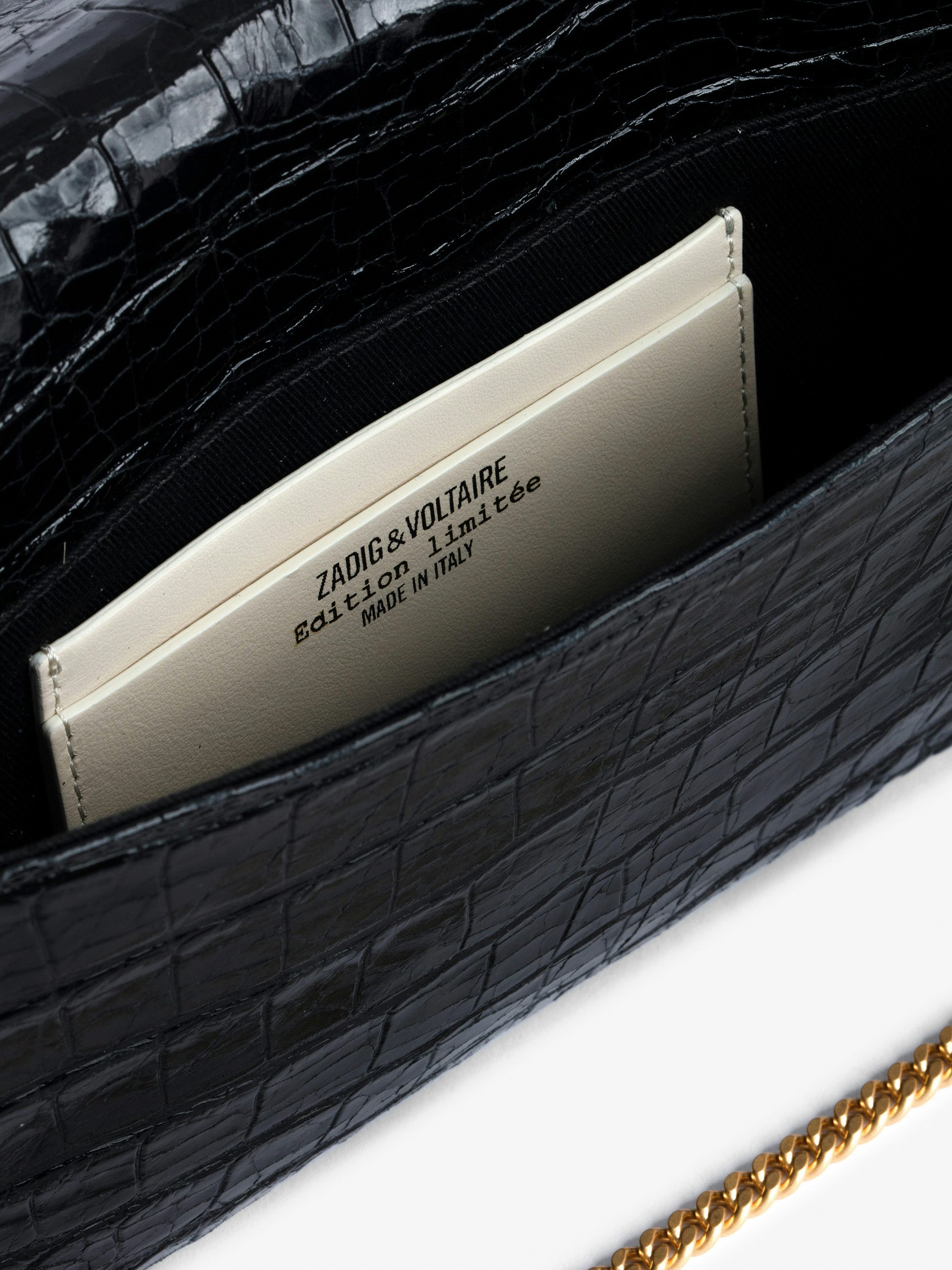 Rock Goossens Embossed Clutch - Zadig&Voltaire has called upon the expertise of the art house GOOSSENS to highlight its emblematic wings on its iconic bag: the ROCK clutch.